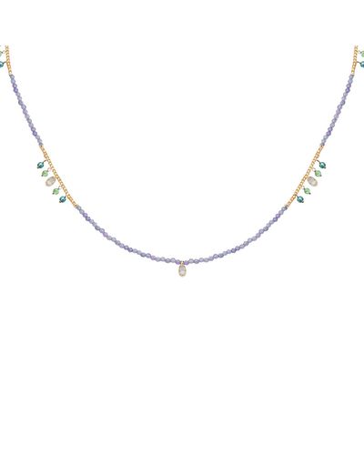Marcia Moran Sirena Necklace In Lavender - Metallic