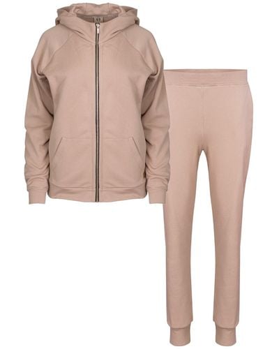 Oh!Zuza Cotton Hooded Tracksuit - Pink