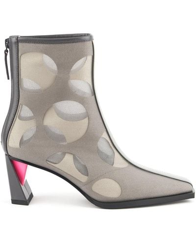 United Nude Zink Mesh Boot Mid - Gray