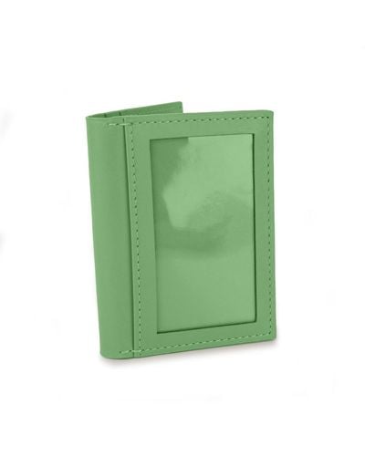 godi. Handcrafted Leather Id Wallet - Green