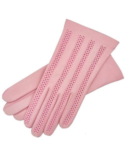 1861 Glove Manufactory Pink Leather Gloves For