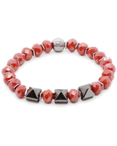 Ebru Jewelry Orange Energy Bracelet - Red