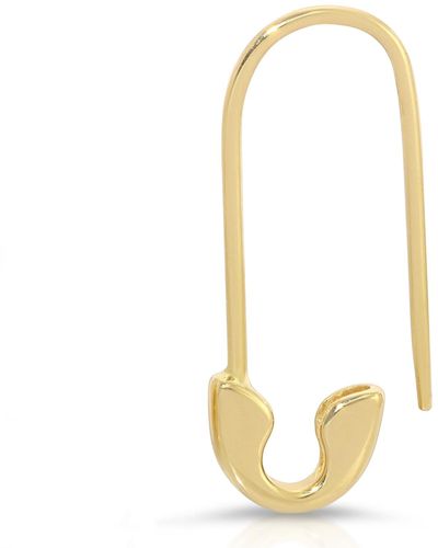 Maya Brenner Safety Pin Earring - Metallic