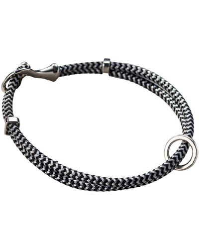 Posh Totty Designs Herringbone Cord Message Bracelet - Metallic