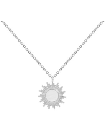 Lavani Jewels Silver Eklipse Necklace - Metallic