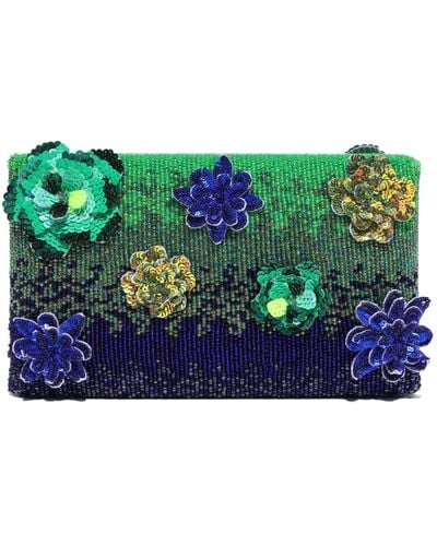 Simitri Green Pearly Clutch