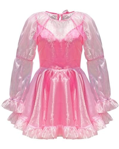 Madeleine Simon Studio Aurealice A Surrealistic Pink Iridescent Dress Experience