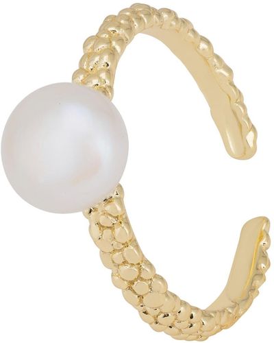 LÁTELITA London Pearl Twist Harmony Ring Gold - Metallic