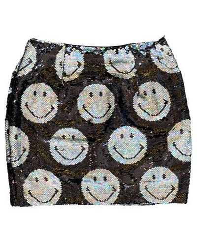 Any Old Iron X Smiley Iridescent Skirt - Black