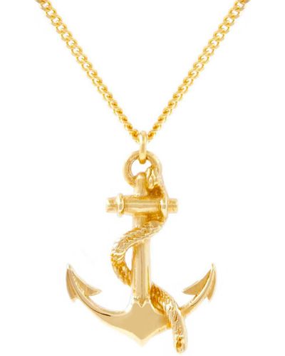 Lee Renee Anchor Necklace - Metallic