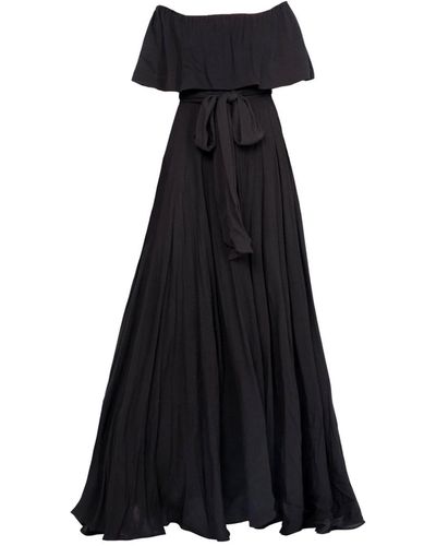 Meghan Fabulous Morning Glory Maxi Dress - Black