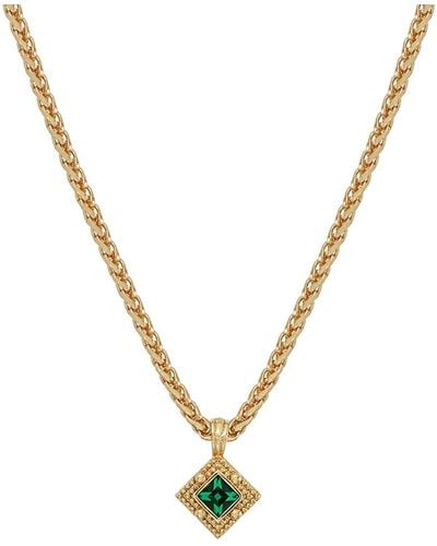 33mm Shiloh Diamond Pendant Necklace - Metallic