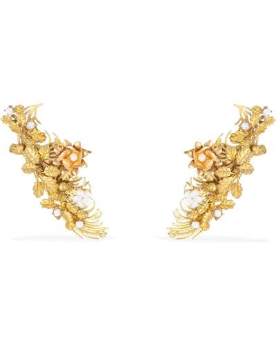 Pats Jewelry Palm Clips Earrings - Metallic