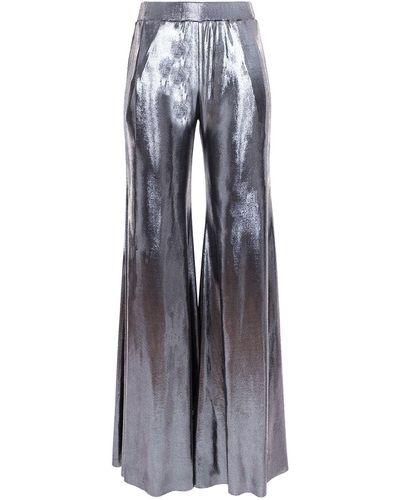 Silvia Serban Lycra Flared Trousers - Grey
