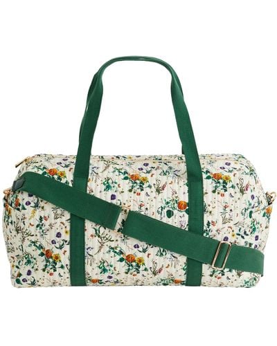 Fable England Fable Pumpkin Ivory Quilted Weekender Bag - Green
