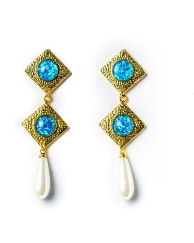EUNOIA Jewels The Starry Nights Earrings - Blue