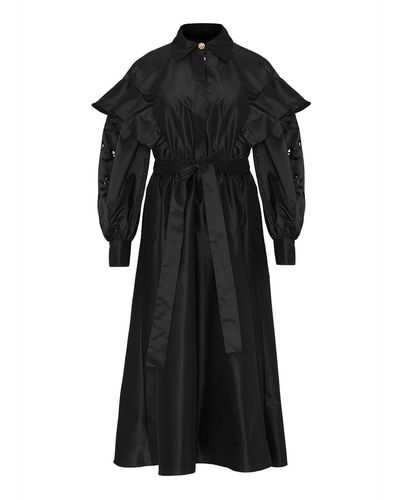 Nocturne Embroidered Dress - Black