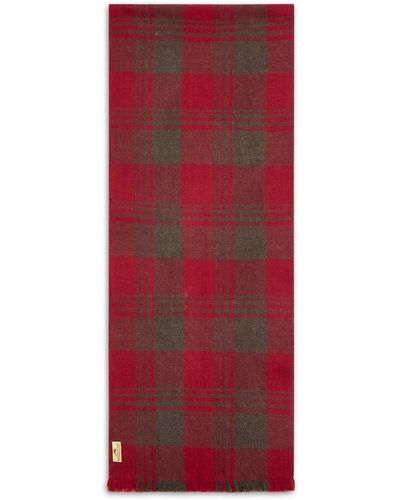 Burrows and Hare Cashmere & Merino Wool Scarf - Red