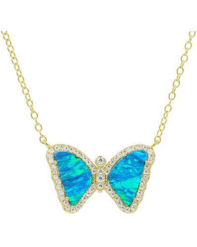 KAMARIA Mini Opal Butterfly - Blue