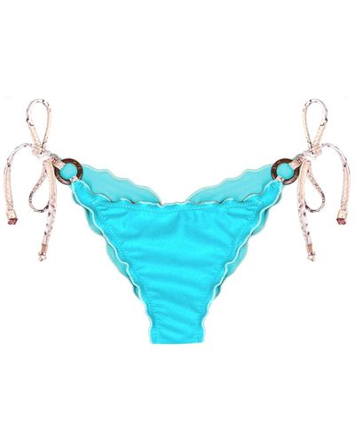 ELIN RITTER IBIZA / Neutrals Aqua Bikini Tie-side Bottom Laia - Blue