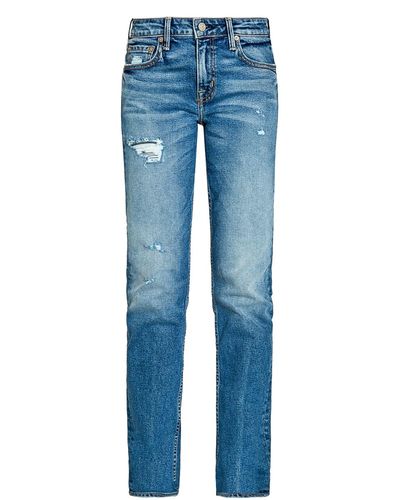 NOEND Ella Low Rise Mom Jeans In Palmer - Blue