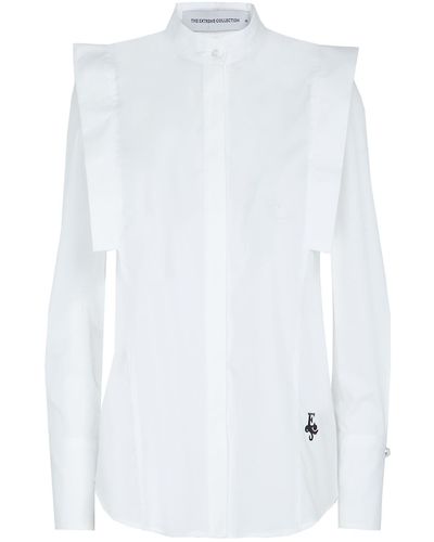 The Extreme Collection Shirt Mao Collar Lulu - White