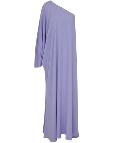 NAZLI CEREN Venus One-shoulder Maxi Dress In Lavender - Purple