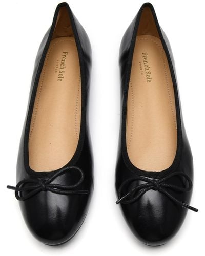 French Sole Amelie Leather - Black