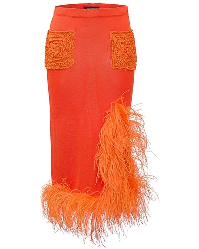 Andreeva Orange Knit Skirt-dress