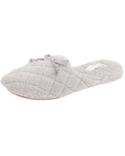 Patricia Green Chloe Microterry Slipper - White