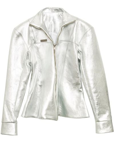 Paloma Lira Space Leather Jacket - Metallic