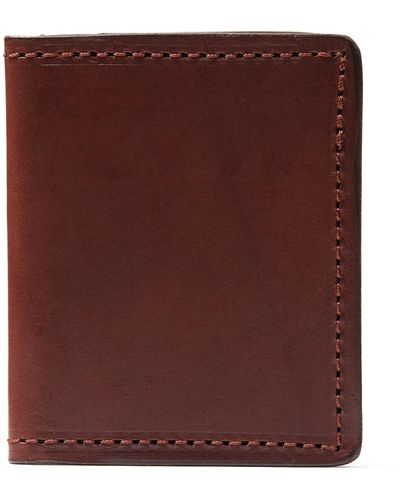 THE DUST COMPANY Leather Cardholders In Cuoio Havana New York Style - Purple