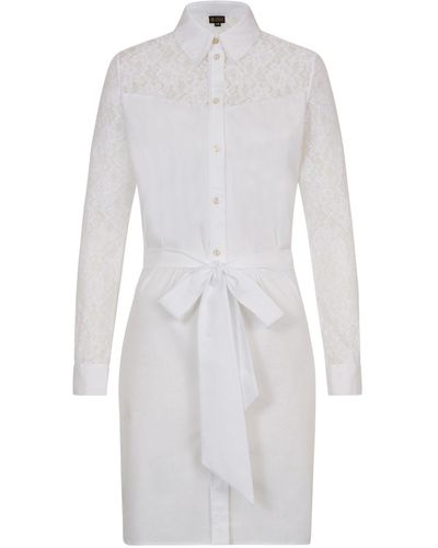 Sophie Cameron Davies Cotton Shirt Dress - White