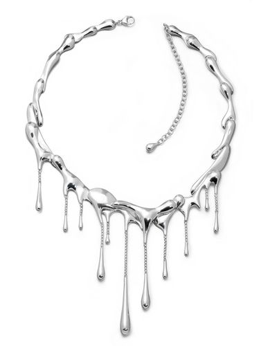 Lucy Quartermaine Multi Drop Necklace - Metallic