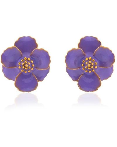 Milou Jewelry Light Purple Petite Flower Earrings