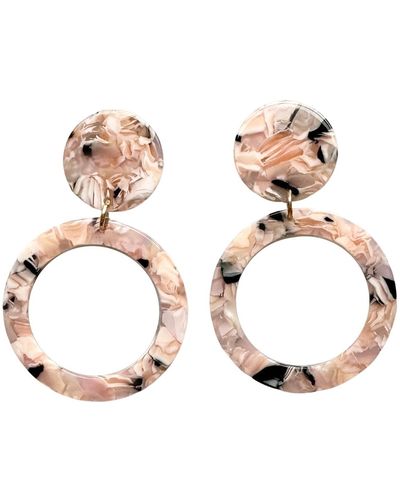 CLOSET REHAB Open Circle Drop Earrings In Allure - Metallic