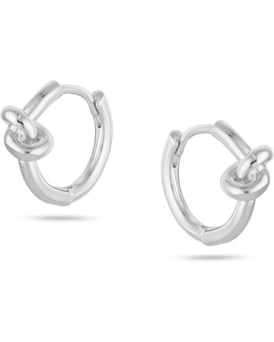 Arctic Fox & Co. Hoop Earrings With Knot - Metallic