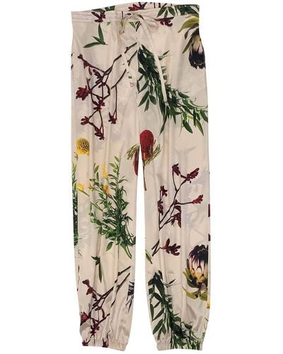 Nokaya Flying Flower Pajama Pants - Natural