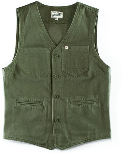&SONS Trading Co &sons Lincoln Waistcoat Army - Green