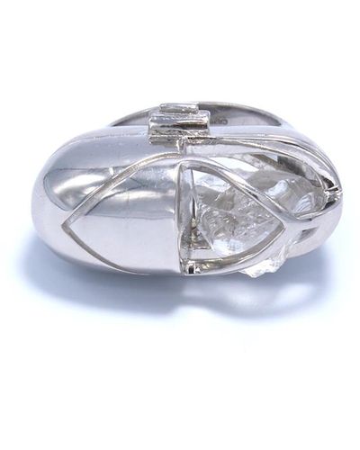 CAPSULE ELEVEN Capsule Crystal Ring - White