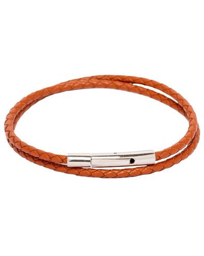 MAISON ELI Double Leather Bracelet - Brown