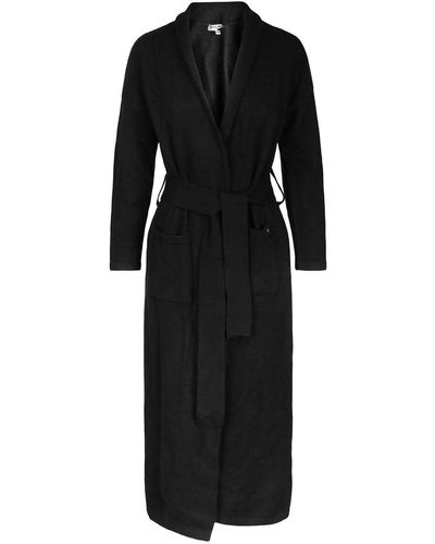 tirillm "camilla" Cashmere Dressing Gown - Black