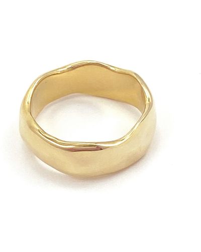 Biko Jewellery Wavi Ring Thick - Metallic