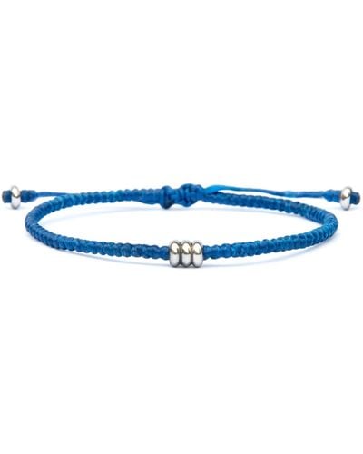 Harbour UK Bracelets Minimalist Rope & Steel. Iron Flow Bracelet - Blue
