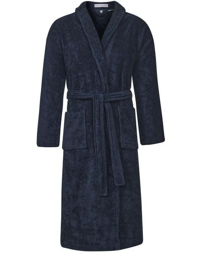 Bown of London Dressing Gown Baron Navy - Blue