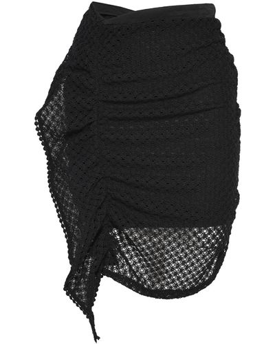LAHIVE Gizelle Ruffle + Lace Skirt - Black
