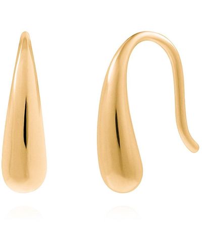 Cote Cache Teardrop Earrings - Metallic