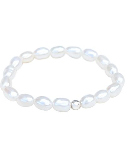 Kiri & Belle Single Bead Pearl Ring - White
