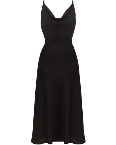 UNDRESS Kayla Viscose Midi Cocktail Dress - Black