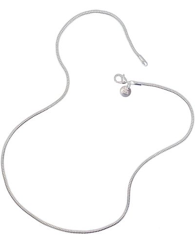 Ninemoo Silver Brazilian Chain Necklace - Metallic